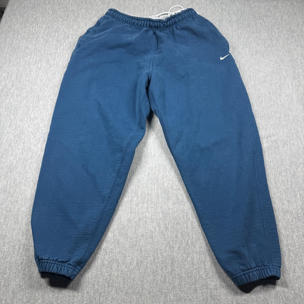 Nike Mens Large Blue Sweatpant Jogger Essential Solo Fleece Heavy CW5460-460